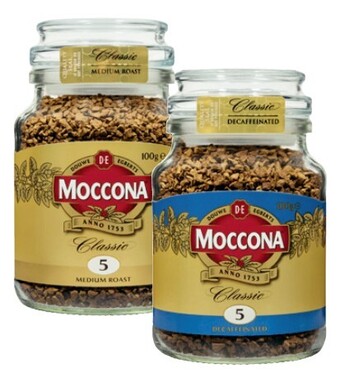 Coles Moccona freeze dried instant coffee 95g-100g offer