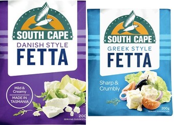 Coles South cape fetta cheese 200g offer