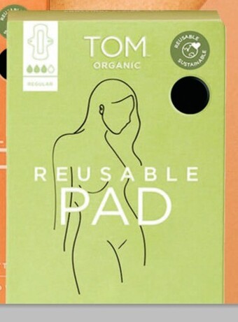 Coles Tom organic reusable pad 1 pack offer