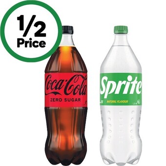 Woolworths Coca-cola classic, zero sugar, diet, sprite or fanta soft drink varieties 1.25 litre offer