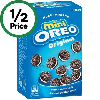 Woolworths Oreo mini cookies 157g offer