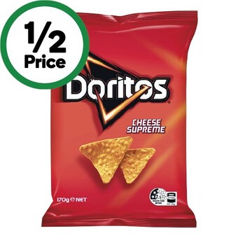 Woolworths Doritos corn chips 150-170g offer