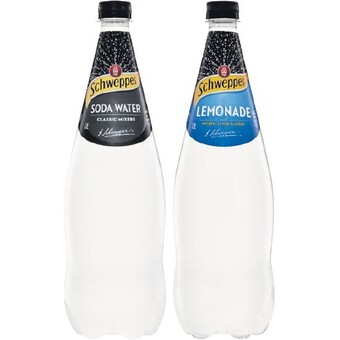 Woolworths Schweppes soft drinks or mixer varieties 1.1 litre offer