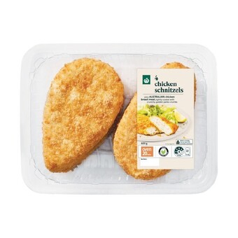Woolworths Woolworths chicken schnitzel varieties 600g with rspca approved chicken – from the meat dept offer