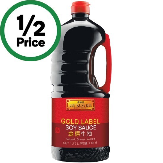 Woolworths Lee kum kee gold label soy 1.75 litre offer