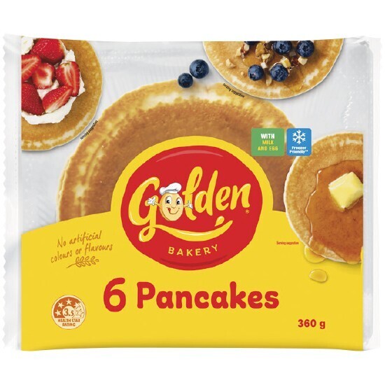 Woolworths Golden pancakes 360g offer