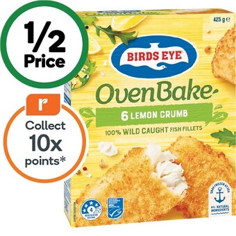 Woolworths Birds eye oven bake fish 425g – from the freezer offer