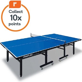 Woolworths Proflex premium table tennis table, with 4 player ping pong paddle and ping pong ball pack offer