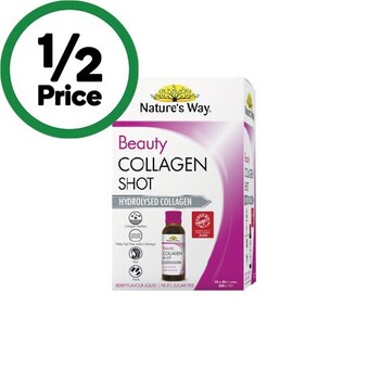 Woolworths Nature’s way beauty collagen shots 50ml x pk 10 offer