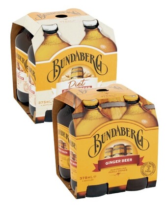 Bundaberg brewed soft drink 4x375ml