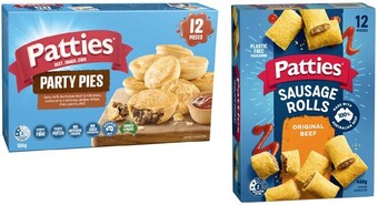 Coles Patties party 12 pack 450g-560g offer