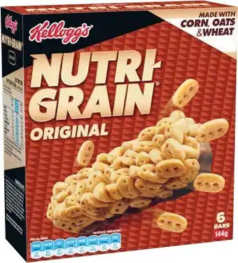 Coles Kelloggu2019s Nutri-Grain Bars 144g offer