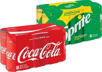 IGA Coca-Cola, Sprite or Fanta 8x200mL Selected Varieties offer