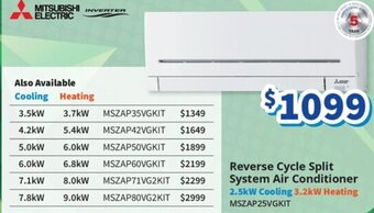 Bi-Rite Reverse Cycle Split System Air Conditioner offer