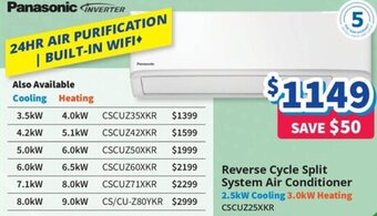 Reverse Cycle Split System Air Conditioner