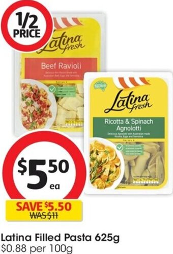 Coles Latina Filled Pasta 625g offer