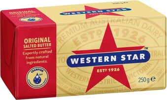 IGA Western Star Butter Pats 250g Selected Varieties offer