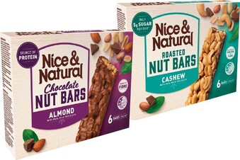 IGA Nice & Natural Nut Bars 6 Pack Selected Varieties offer