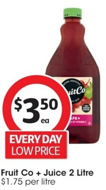 Fruit Co + Juice 2 Litre