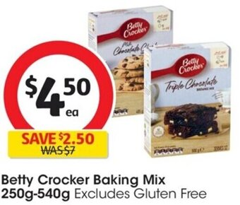 Coles Betty Crocker Baking Mix 250g-540g offer