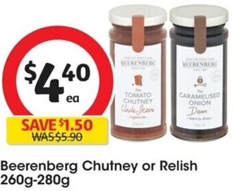 Beerenberg Chutney or Relish 260g-280g