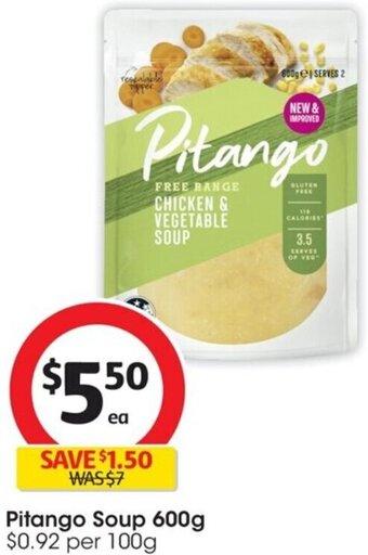 Coles Pitango Soup 600g offer