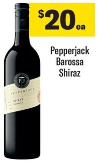 Coles Pepperjack Barossa Shiraz offer