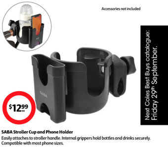 Coles SABA Stroller Cup and Phone Holder offer