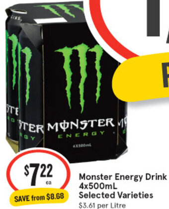 Monster Energy Drink 4x500mL
