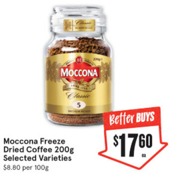 IGA Moccona Freeze Dried Coffee 200g offer