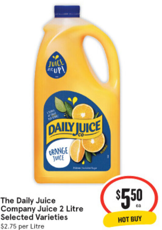 The Daily Juice Company Juice 2 Litre offer at IGA