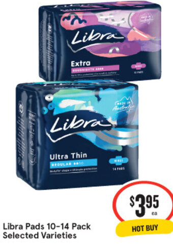 IGA Libra Pads 10-14 Pack offer