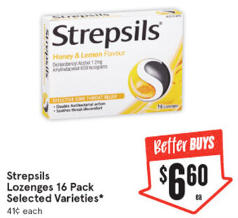 IGA Strepsils Lozenges 16 Pack offer