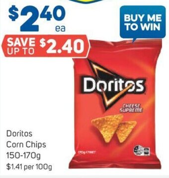 Foodland Doritos Corn Chips 150-170g offer