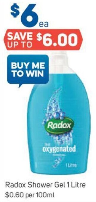 Foodland Radox Shower Gel 1 Litre offer