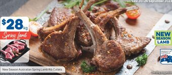 Foodland New Season Australian Spring Lamb Rib Cutlets offer