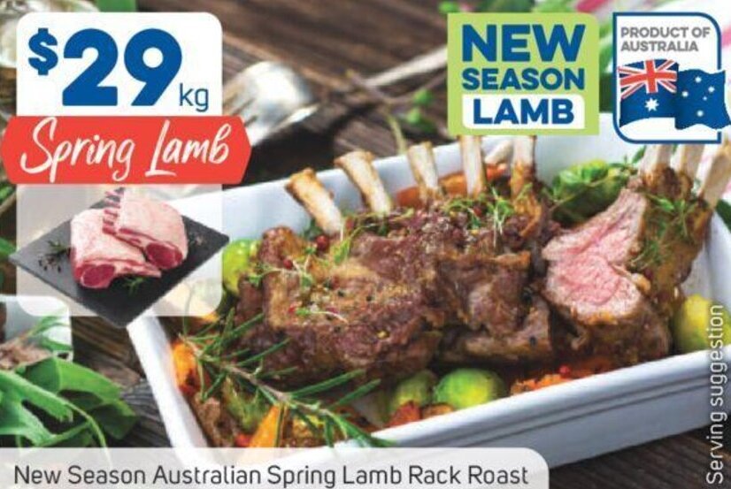 Foodland New Season Australian Spring Lamb Rack Roast offer