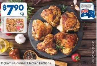 Foodland Ingham's Gourmet Chicken Portions offer