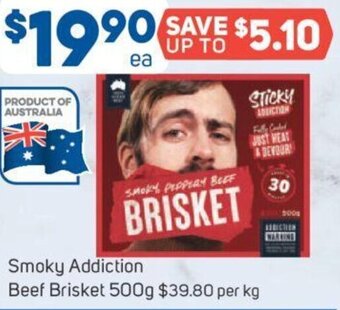 Foodland Smoky Addiction Beef Brisket 500g offer