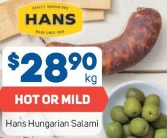 Foodland Hans Hungarian Salami offer