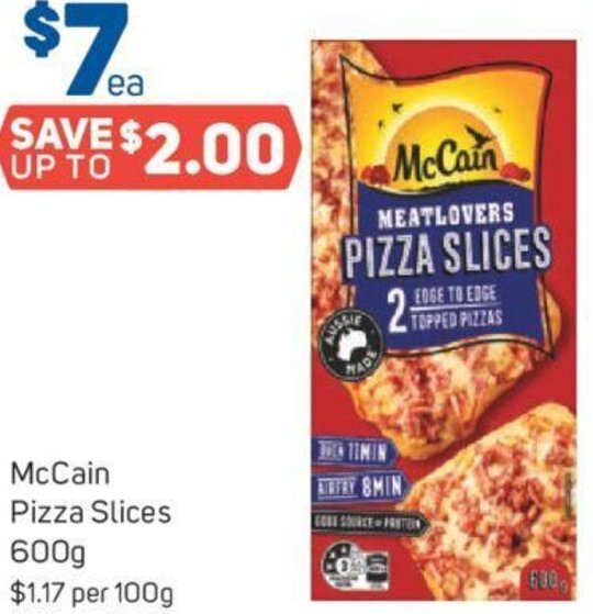 Foodland McCain Pizza Slices 600 g offer