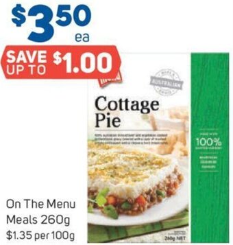 Foodland On The Menu Meals 260g offer