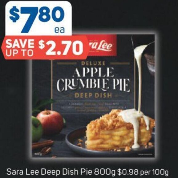 Foodland Sara Lee Deep Dish Pie 800g offer