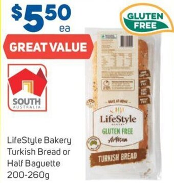 Foodland LifeStyle Bakery Turkish Bread or Half Baguette 200-260g offer