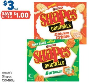 Foodland Arnott's Shapes 130-190g offer