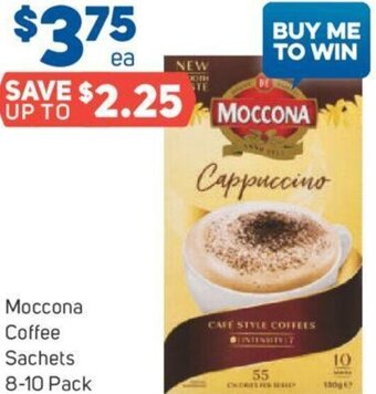 Foodland Moccona Coffee Sachets 8-10 Pack offer