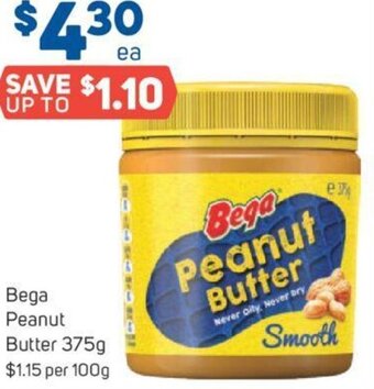 Foodland Bega Peanut Butter 375g offer