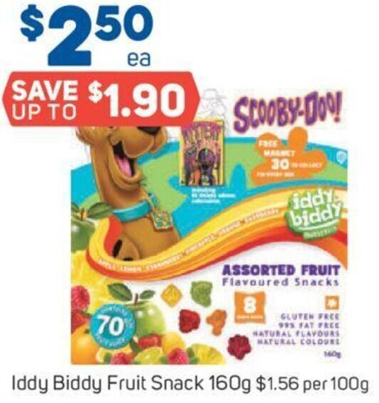 Foodland Iddy Biddy Fruit Snack 160g offer