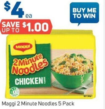 Foodland Maggi 2 Minute Noodles 5 Pack offer