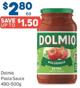 Foodland Dolmio Pasta Sauce 490-500g offer